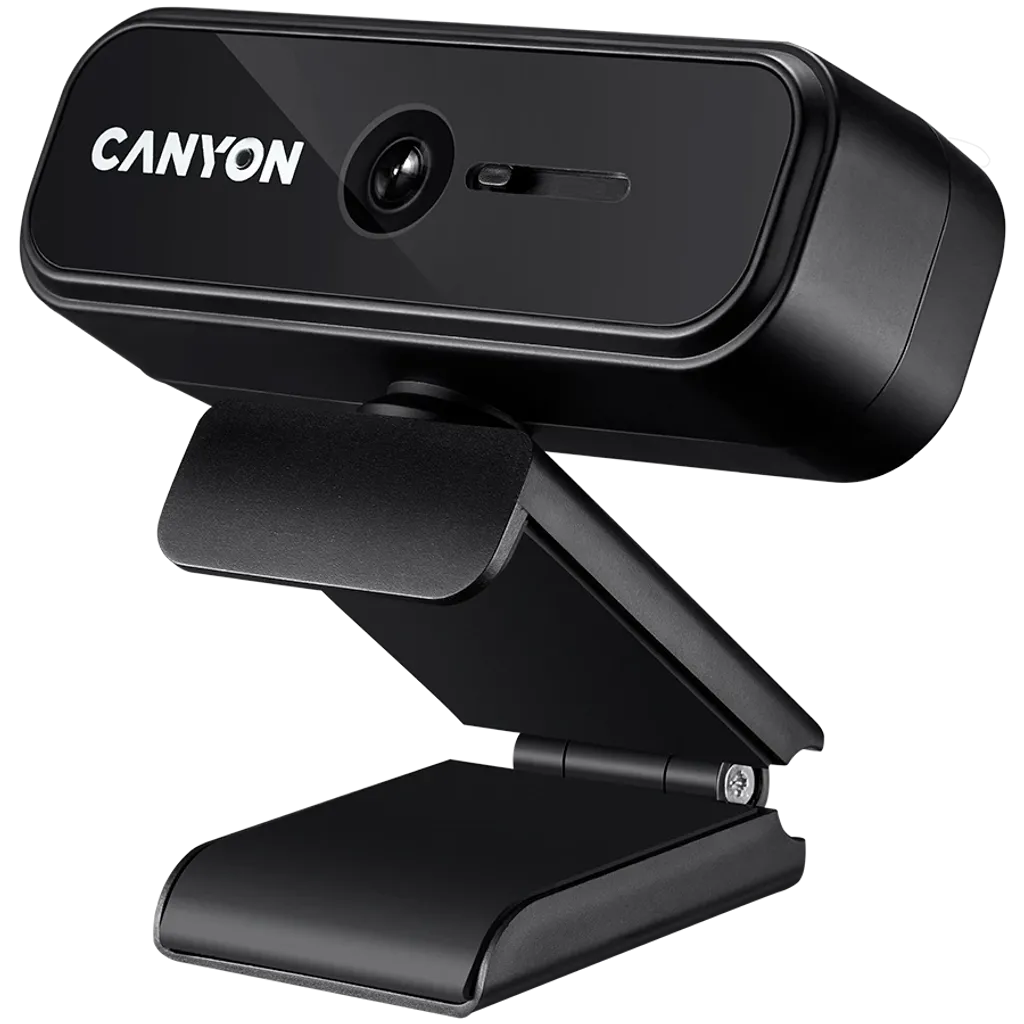 CANYON OnStream 2N Full HD 1080p tīmekļa kamera ar mikrofonu, USB, melna