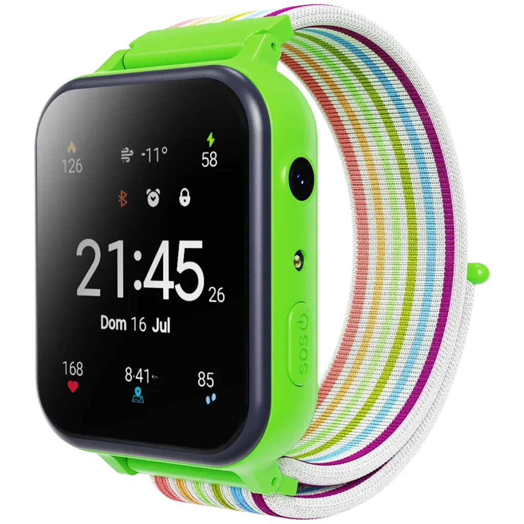 CANYON Alfie KW-37 bērnu viedpulkstenis 1.69" IPS, 2G, IP66, zaļš
