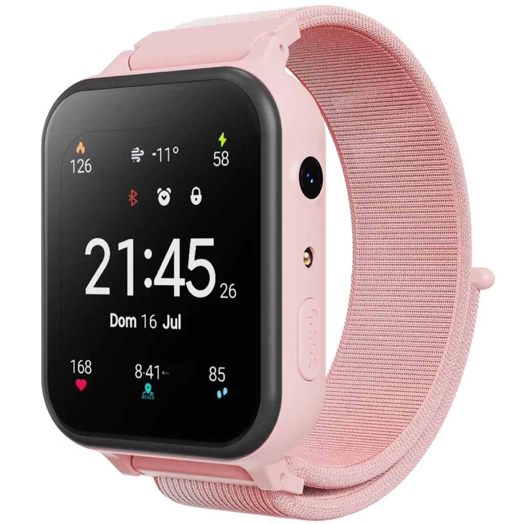 CANYON Alfie KW-37 bērnu viedpulkstenis 1.69" IPS, 2G, IP66, rozā