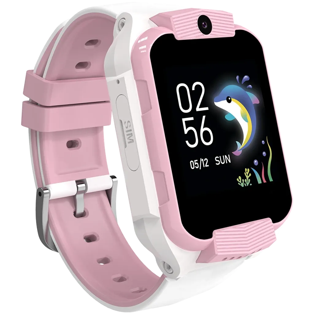 CANYON Cindy KW-41 bērnu viedpulkstenis 1.69" IPS, 4G, kamera, balts/rozā