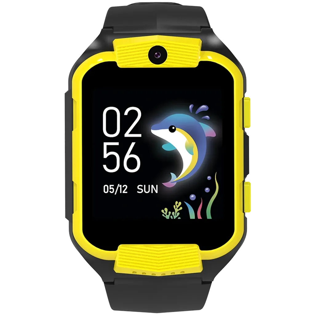 CANYON Cindy KW-41 bērnu viedpulkstenis 1.69" IPS, 4G, kamera, dzeltens/melns
