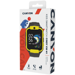 CANYON Cindy KW-41 bērnu viedpulkstenis 1.69" IPS, 4G, kamera, dzeltens/melns