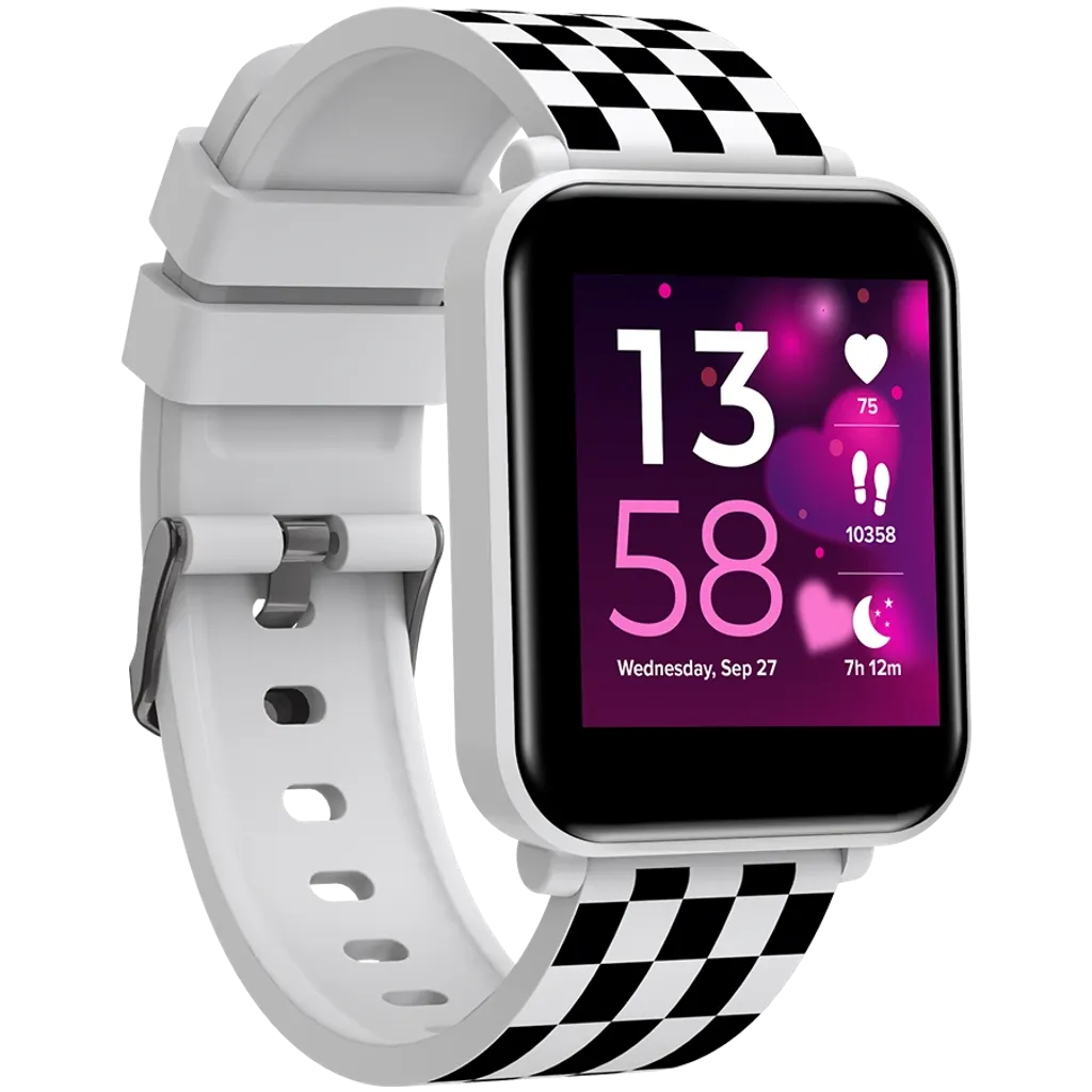 CANYON Joyce KW-43 bērnu viedpulkstenis 1.54" IPS, Dual BT, IP67, balts
