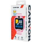 CANYON Jondy KW-44 bērnu viedpulkstenis 1.44" IPS, 4G, GPS, rozā