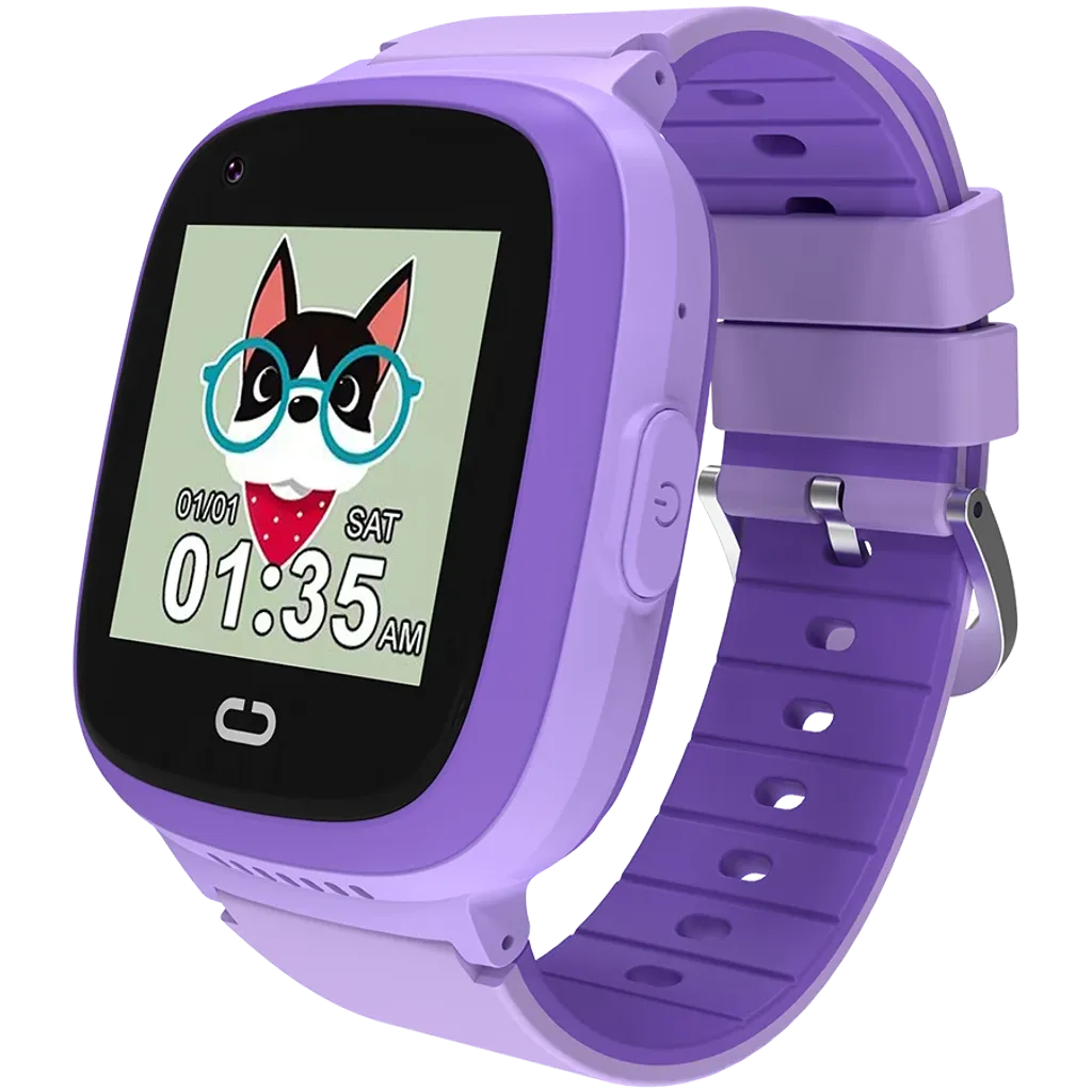 CANYON Sunny KW-48 bērnu viedpulkstenis 4G, GPS, IP67, violets