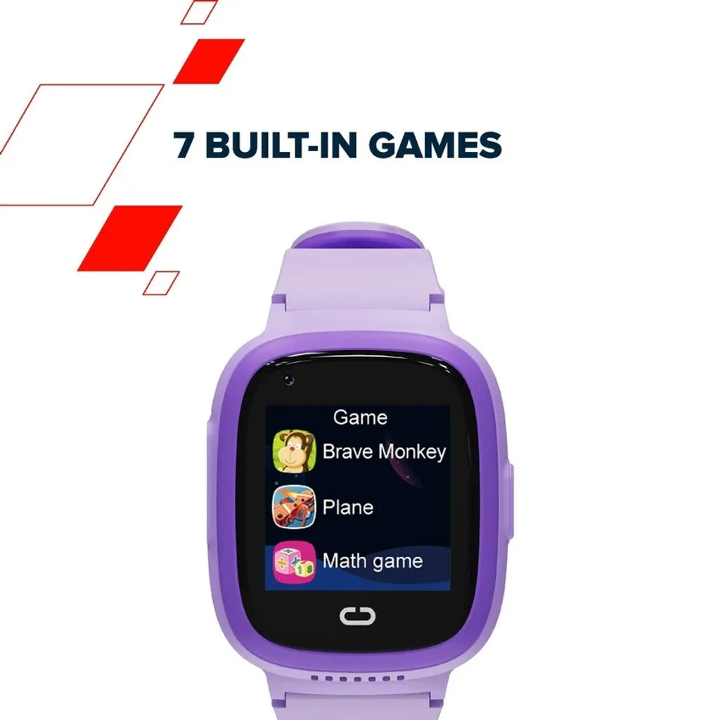 CANYON Sunny KW-48 bērnu viedpulkstenis 4G, GPS, IP67, violets