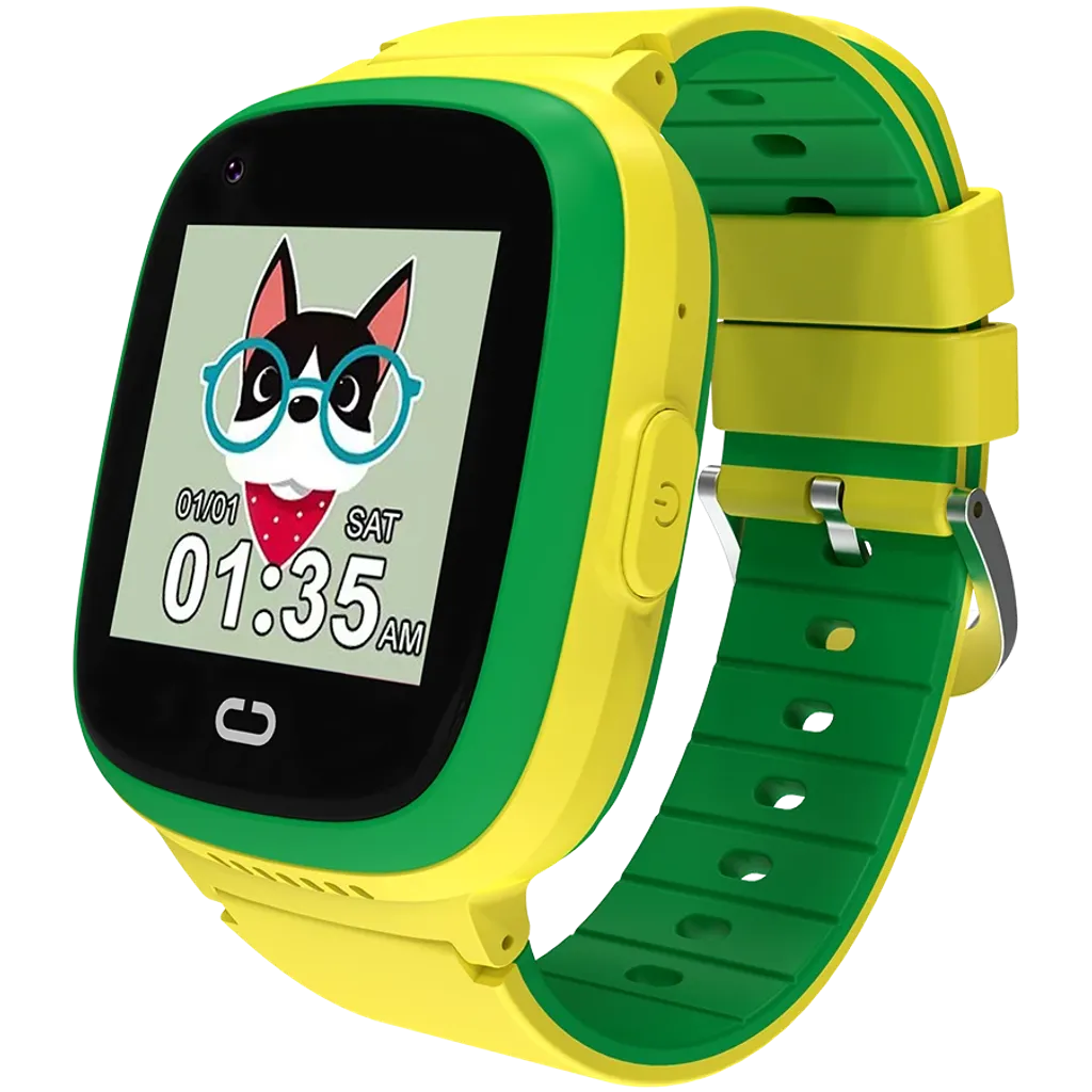 CANYON Sunny KW-48 bērnu viedpulkstenis 4G, GPS, IP67, zaļš