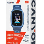 CANYON ZEFIR KW-49 bērnu viedpulkstenis 4G, GPS, eSIM, IP67, zils