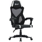 CANYON Flow MCH01 spēļu krēsls, līdz 120 kg, melns/balts
