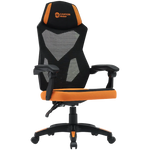 CANYON Wave MCH02 spēļu krēsls, līdz 120 kg, melns/oranžs