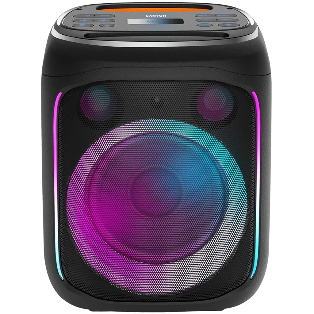 Canyon OnFun 5 portatīvais ballīšu skaļrunis, 40 W, RGB, melns