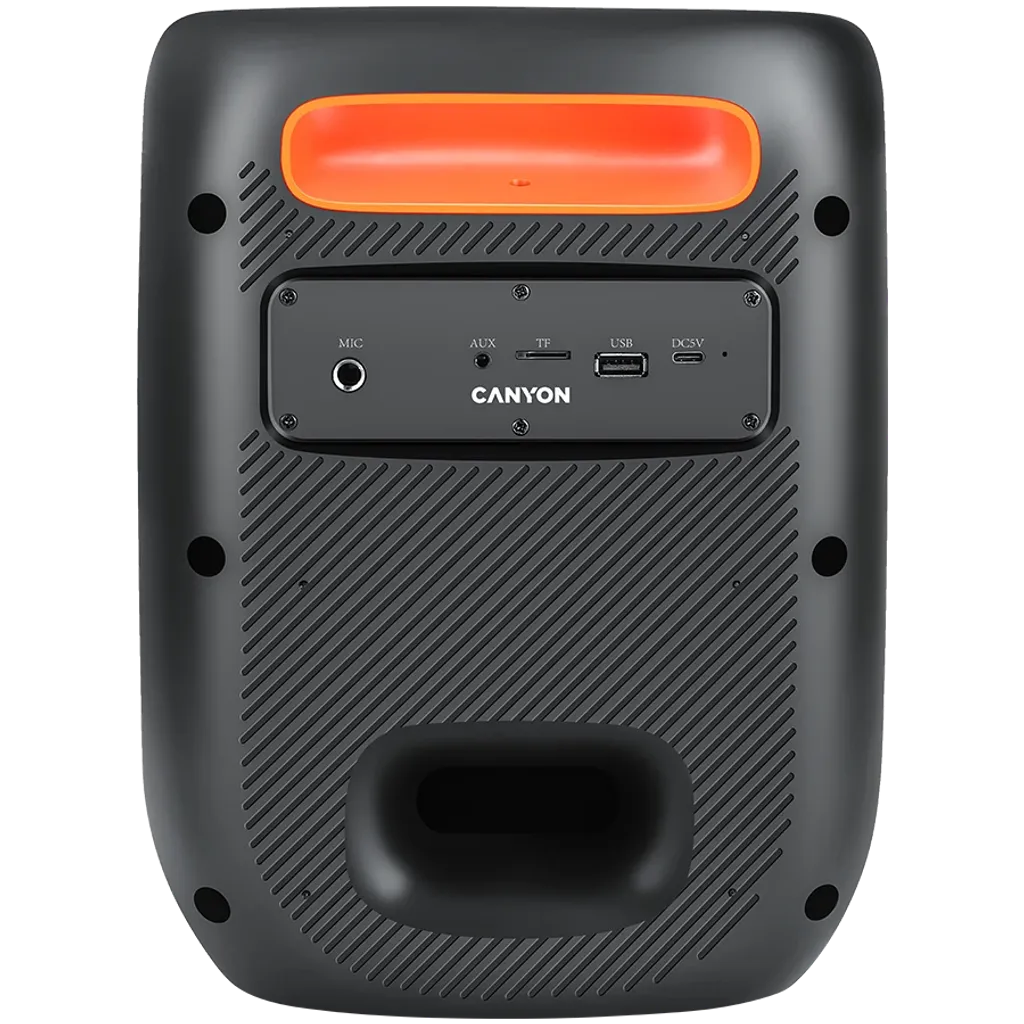 Canyon OnFun 5 portatīvais ballīšu skaļrunis, 40 W, RGB, melns