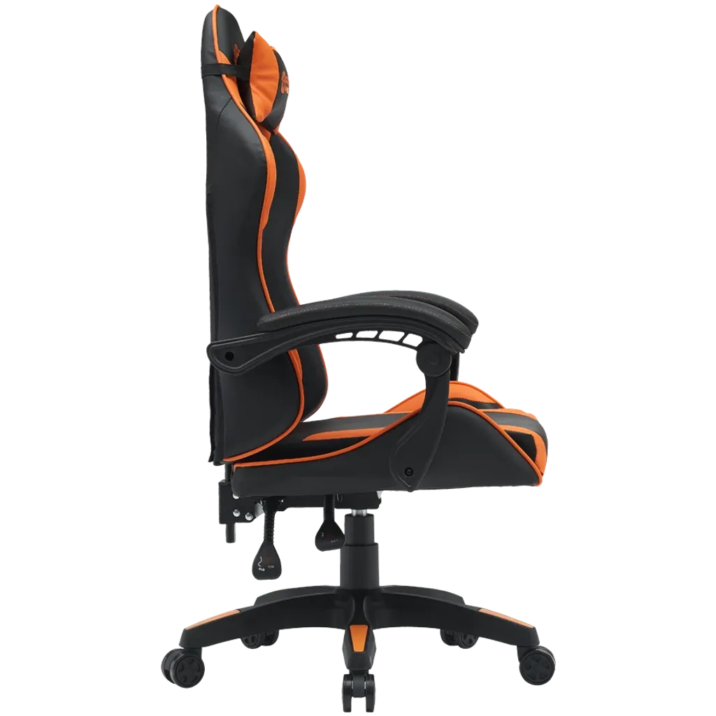 CANYON Core SGCH2 ergonomisks spēļu krēsls, līdz 120 kg, melns/oranžs