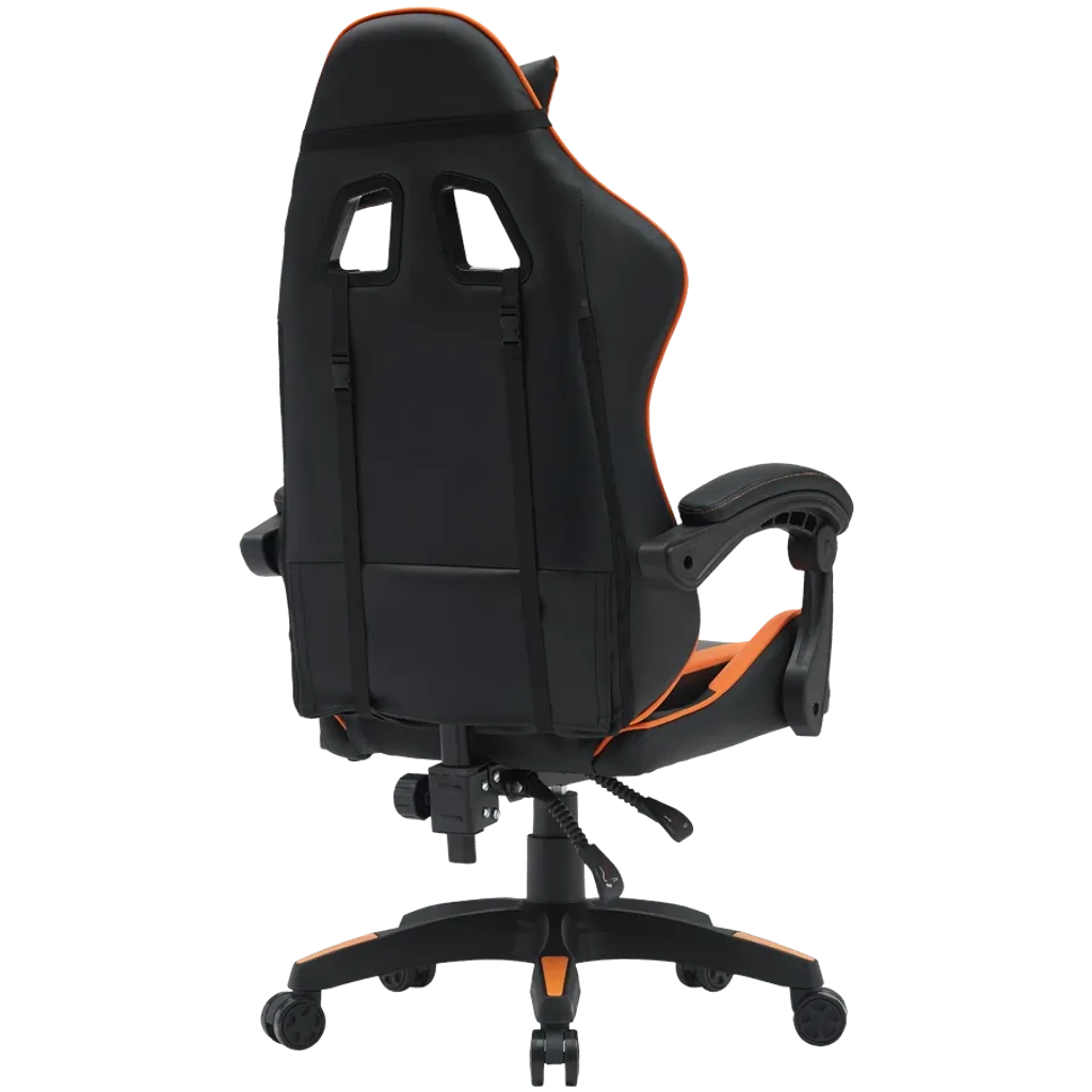 CANYON Core SGCH2 ergonomisks spēļu krēsls, līdz 120 kg, melns/oranžs