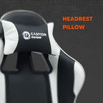 CANYON Core SGCH2 ergonomisks spēļu krēsls, līdz 120 kg, melns/oranžs