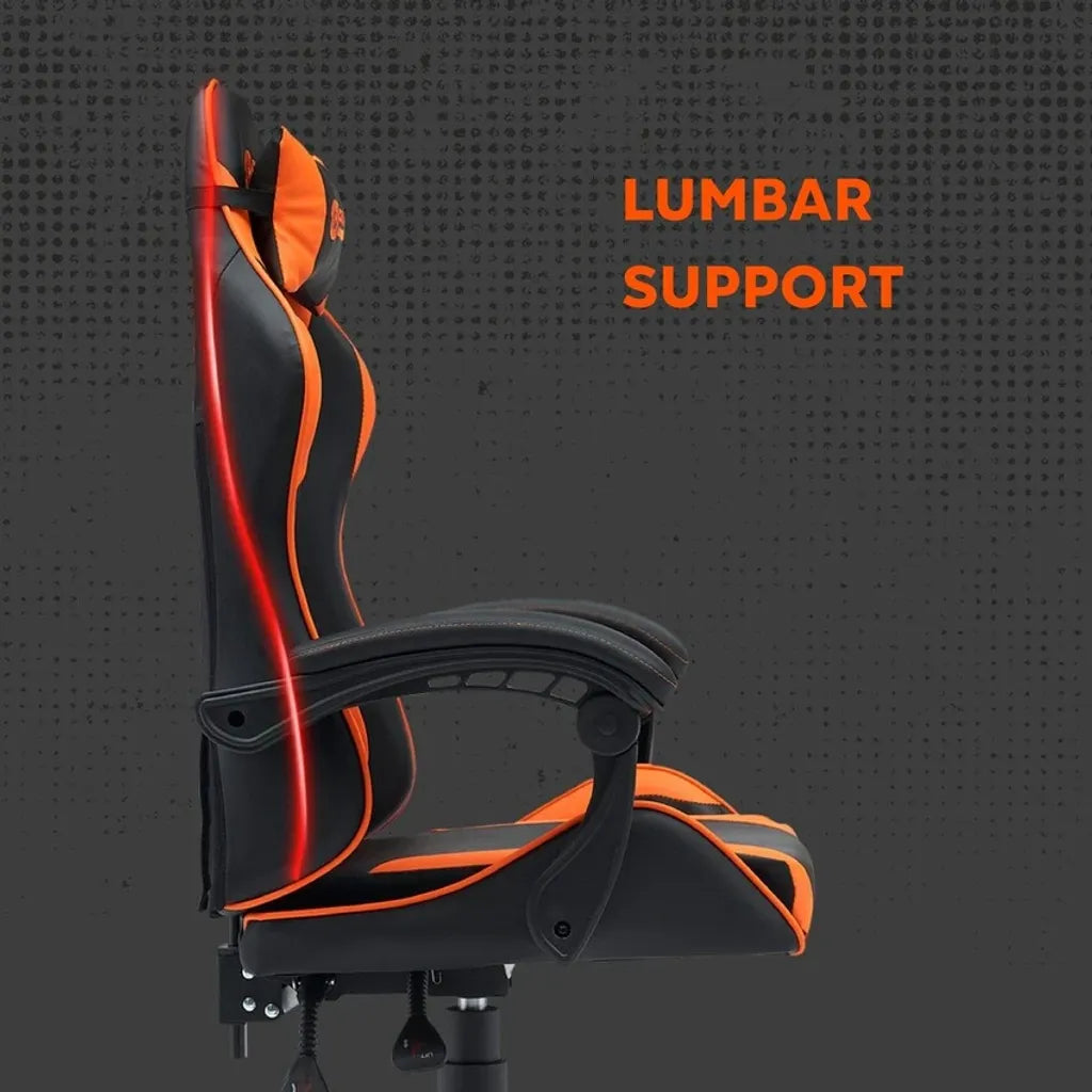 CANYON Core SGCH2 ergonomisks spēļu krēsls, līdz 120 kg, melns/oranžs