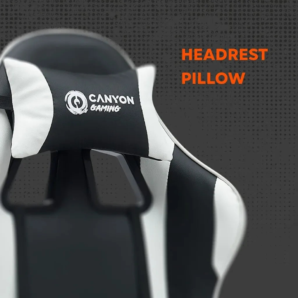 CANYON Core SGCH2 ergonomisks spēļu krēsls, līdz 120 kg, melns/sarkans