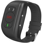 CANYON ST-02 4G GPS senioru viedā aproce ar SOS, melna