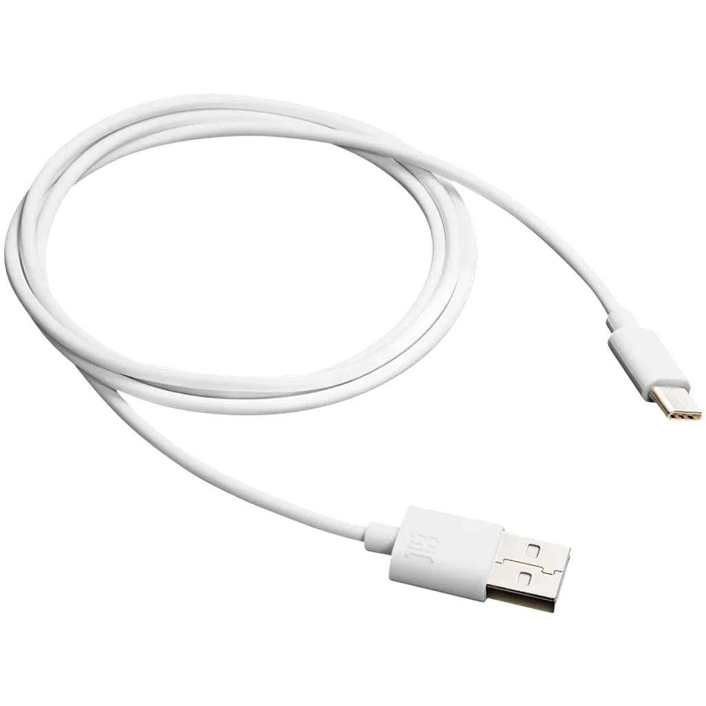 Canyon UC-1 USB-A–USB-C kabelis, 1 m, 5 W, balts