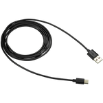 Canyon UC-2 USB-A–USB-C kabelis, 2 m, 5 W, melns