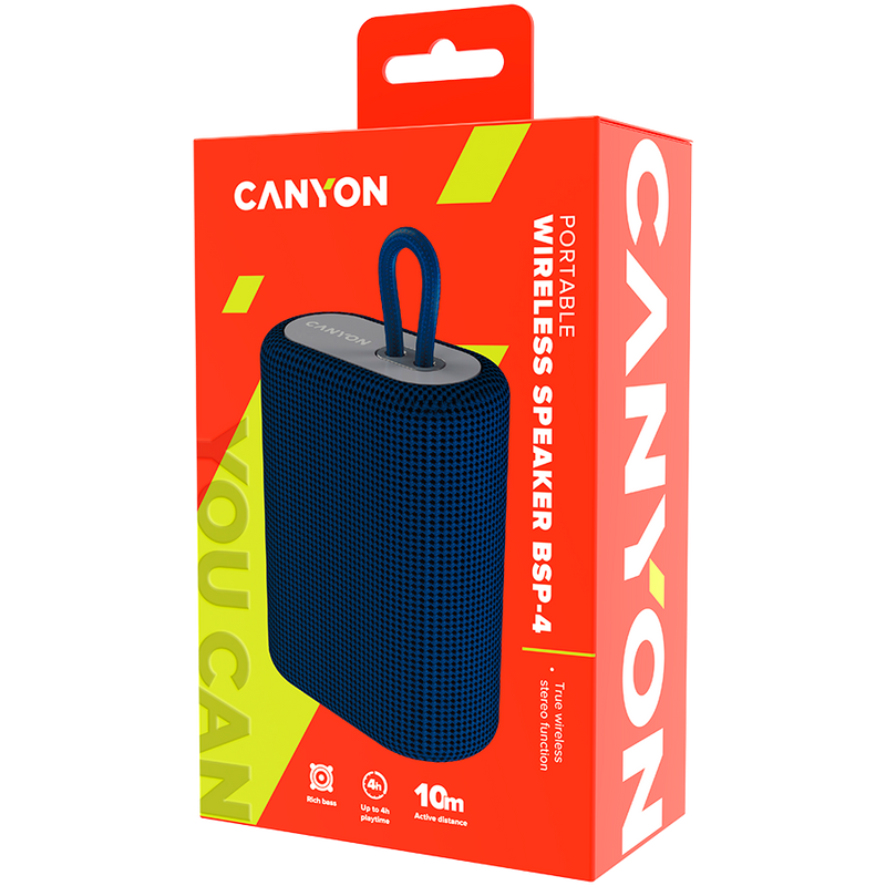CANYON skaļrunis BSP-4 5W zils