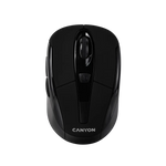 CANYON MSO-W6 bezvadu optiskā pele, 1600 dpi, 6 pogas, melna
