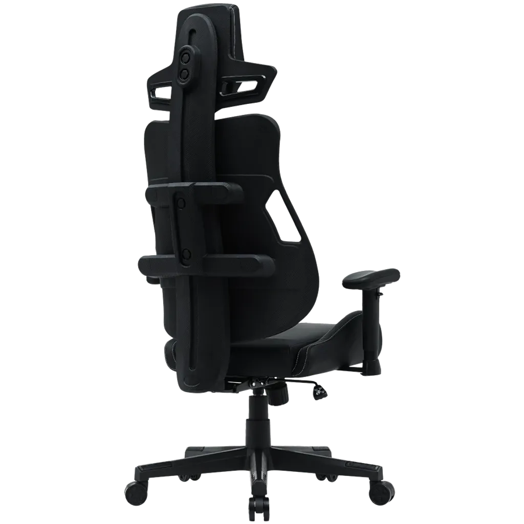 CANYON Morphos ABCH01 ergonomisks spēļu krēsls, līdz 150 kg, melns/balts