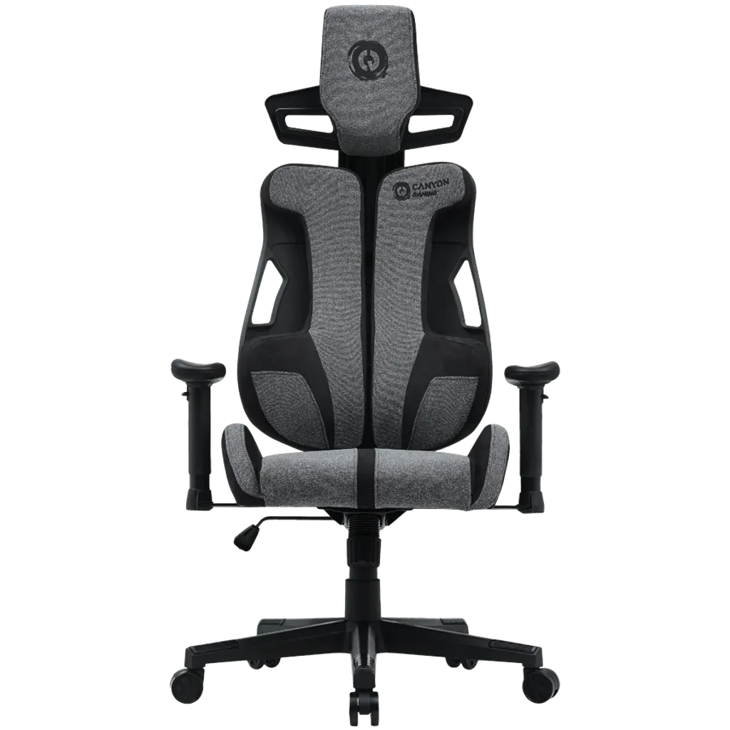 CANYON Morphos ABCH01 ergonomisks spēļu krēsls, līdz 150 kg, pelēks