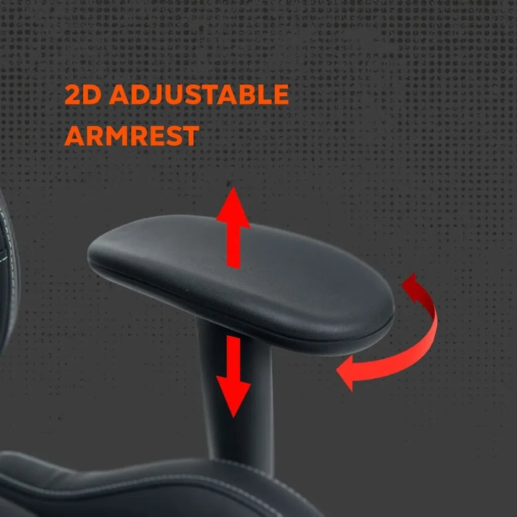 CANYON Morphos ABCH01 ergonomisks spēļu krēsls, līdz 150 kg, pelēks