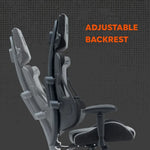 CANYON Morphos ABCH01 ergonomisks spēļu krēsls, līdz 150 kg, pelēks