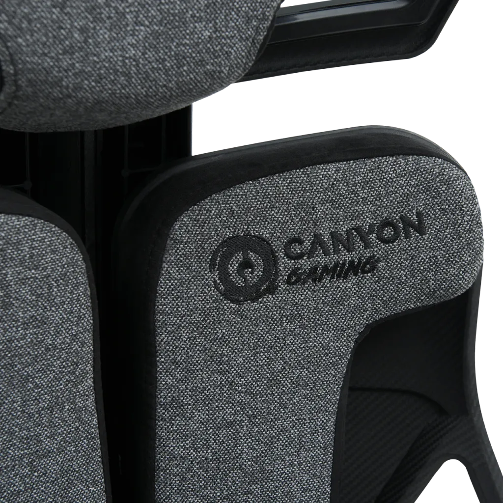 CANYON Morphos ABCH01 ergonomisks spēļu krēsls, līdz 150 kg, pelēks