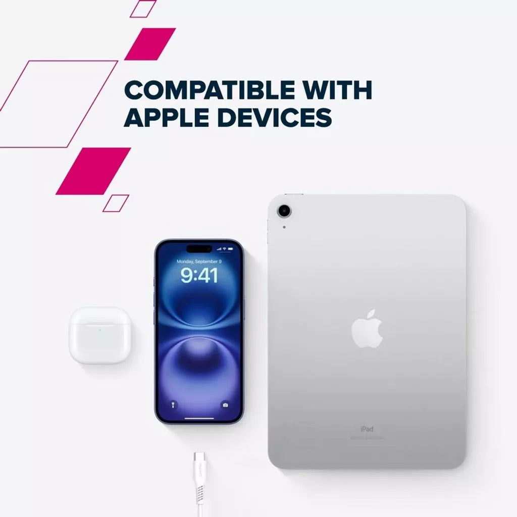 CANYON 18W  USB A uz USB Type-C kabelis, silikona, Saderīgs ar Apple ierīcēm, USB 2.0, 1.2 m, melns