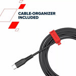 CANYON 18W  USB A uz USB Type-C kabelis, silikona, Saderīgs ar Apple ierīcēm, USB 2.0, 1.2 m, melns