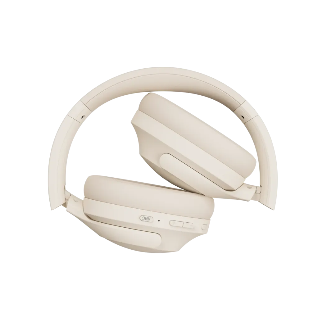 Canyon OnRiff 10 ANC bezvadu austiņas, Bluetooth 5.3, bēšas