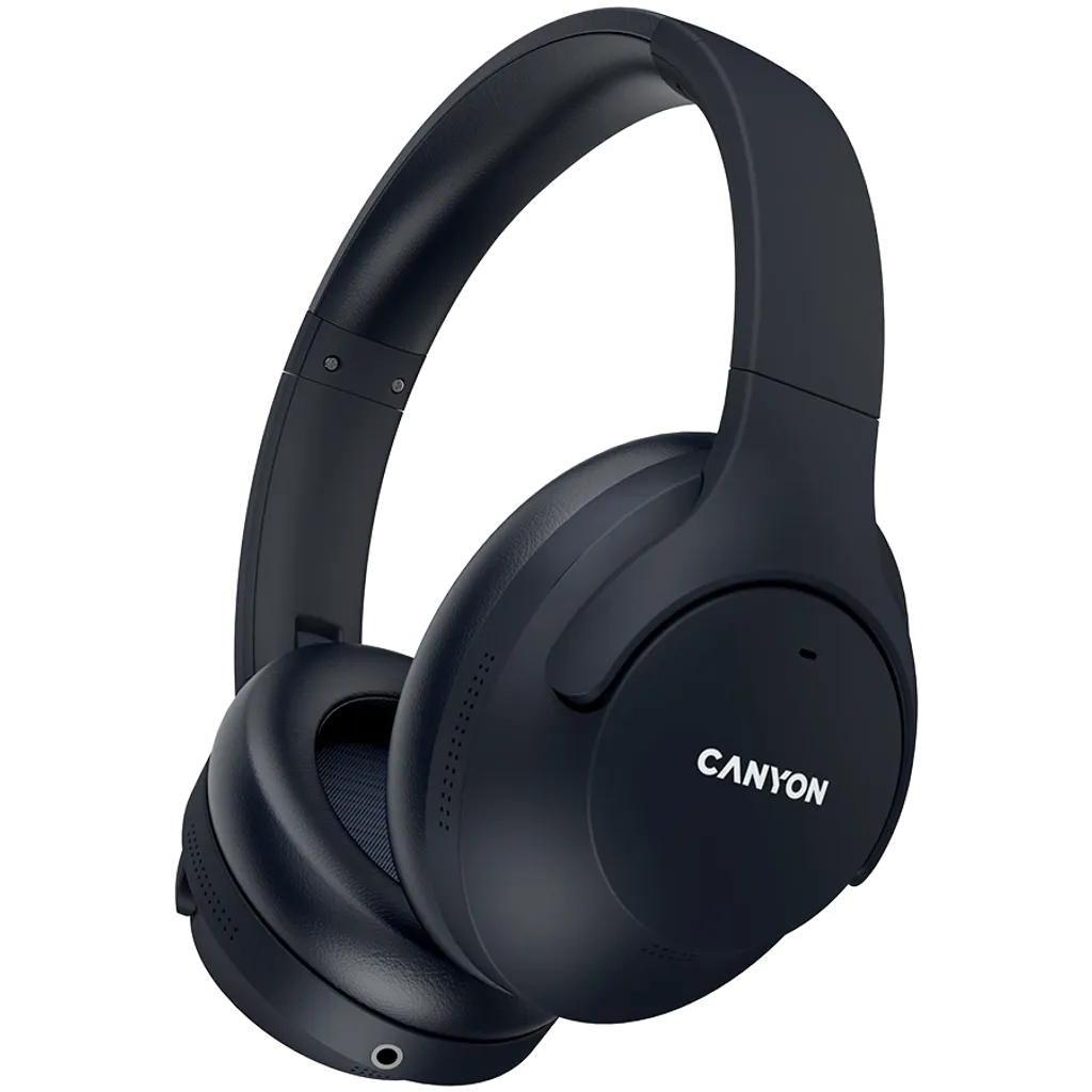 Canyon OnRiff 10 ANC bezvadu austiņas, Bluetooth 5.3, melnas
