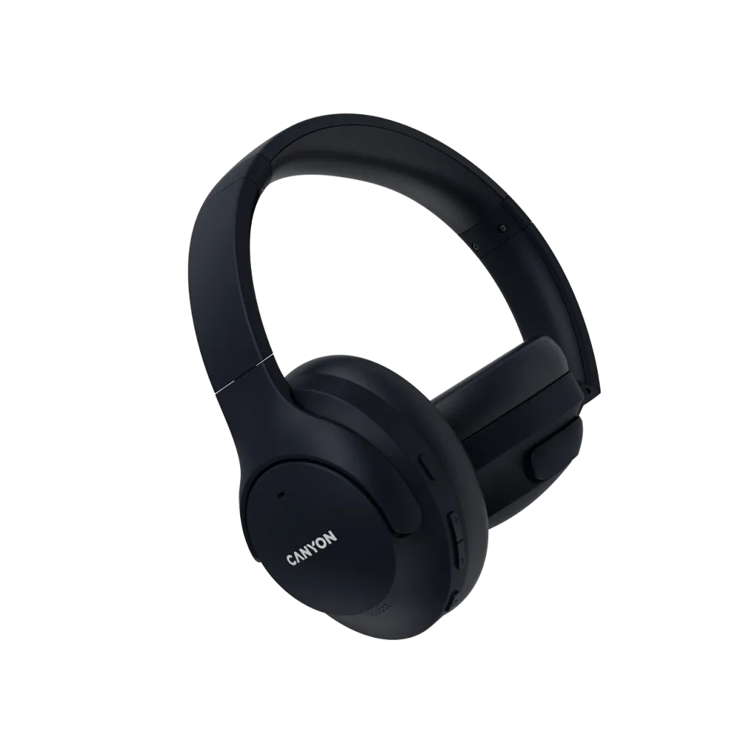 Canyon OnRiff 10 ANC bezvadu austiņas, Bluetooth 5.3, melnas