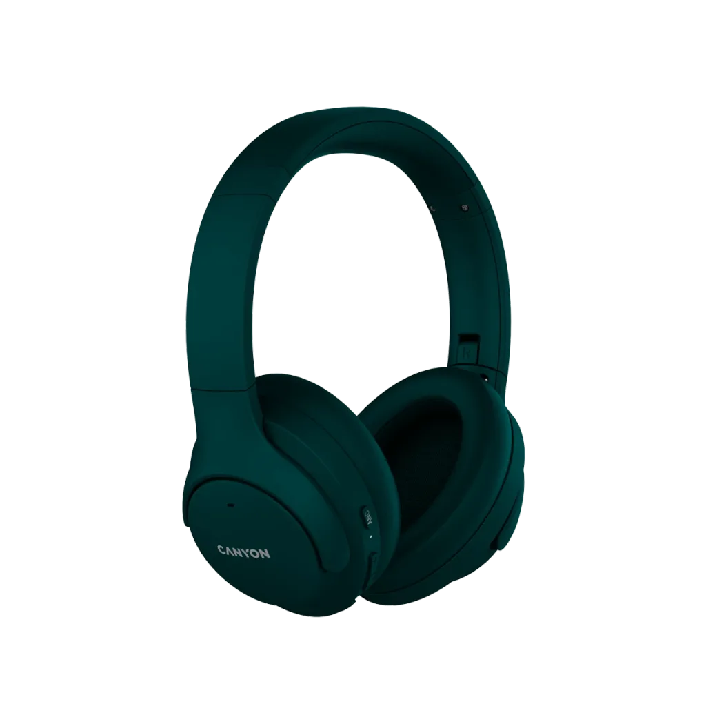 Canyon OnRiff 10 ANC bezvadu austiņas, Bluetooth 5.3, zaļas