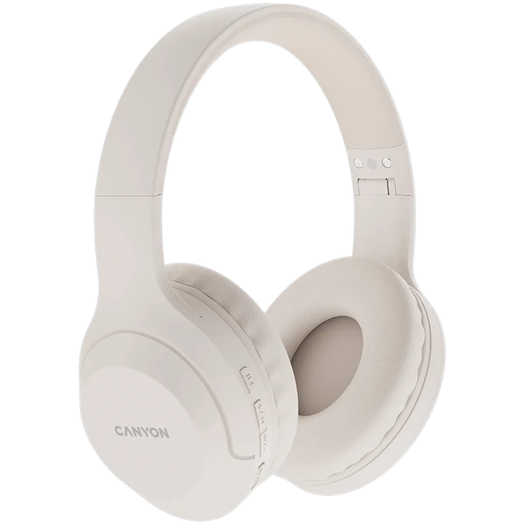 Canyon BTHS-3 bezvadu austiņas, Bluetooth 5.1, bēšas