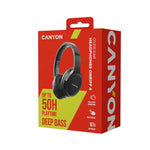 Canyon OnRiff 4 bezvadu austiņas, Bluetooth 5.3, melnas
