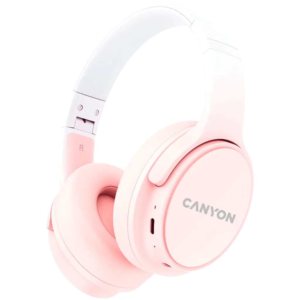 Canyon OnRiff 4 bezvadu austiņas, Bluetooth 5.3, rozā