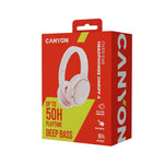 Canyon OnRiff 4 bezvadu austiņas, Bluetooth 5.3, rozā