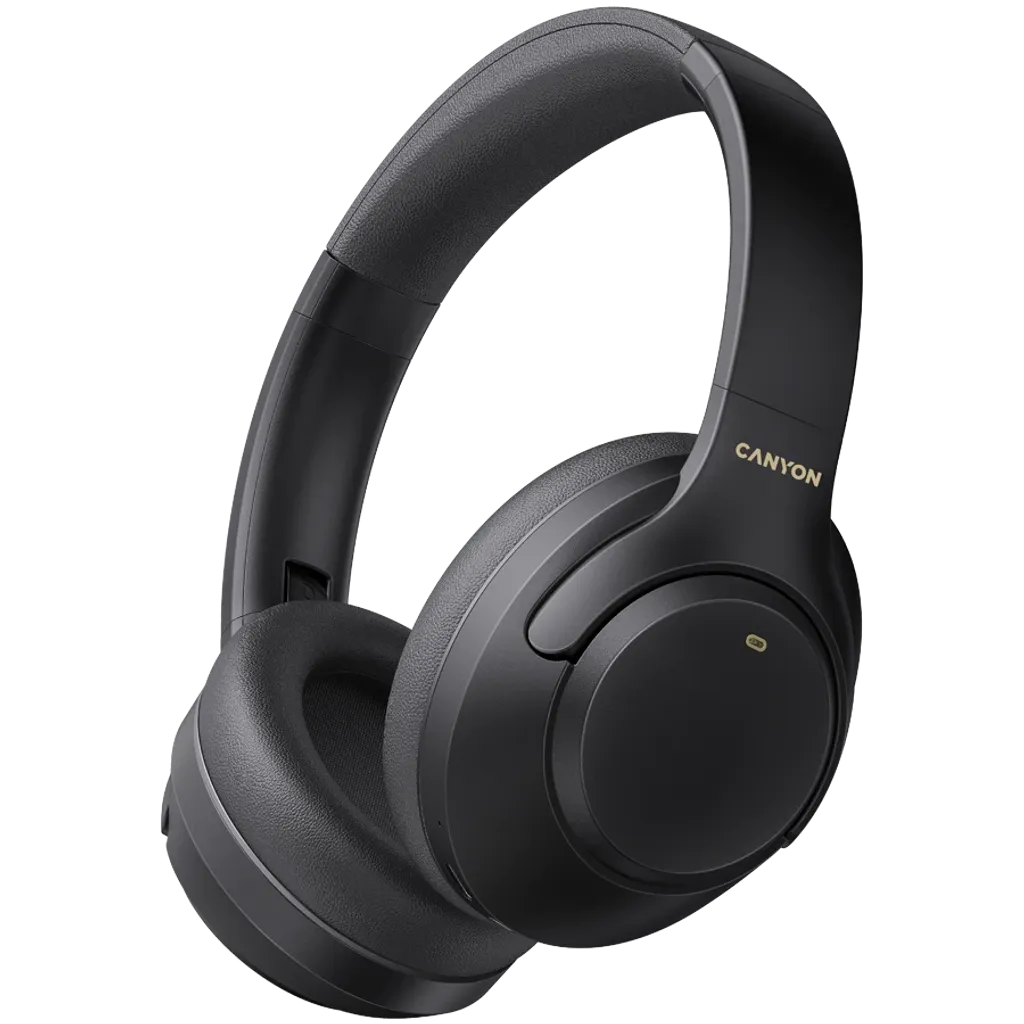 Canyon OnRiff 6 ANC bezvadu austiņas, Bluetooth 5.3, ANC, melnas