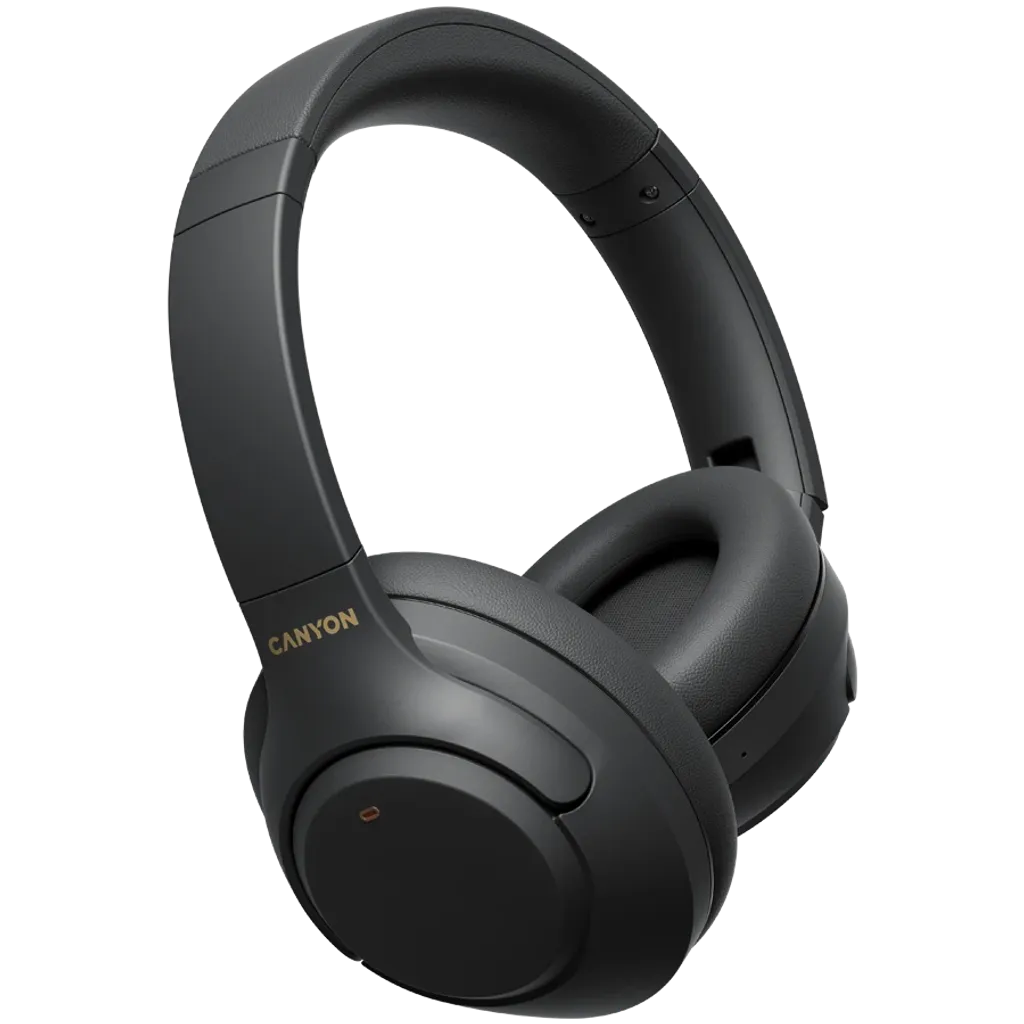 Canyon OnRiff 6 ANC bezvadu austiņas, Bluetooth 5.3, ANC, melnas