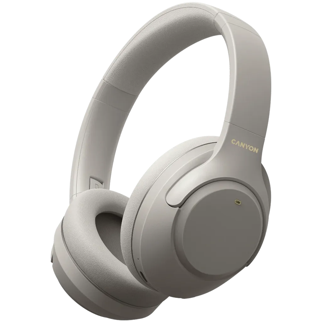 Canyon OnRiff 6 ANC bezvadu austiņas, Bluetooth 5.3, ANC, pelēkas