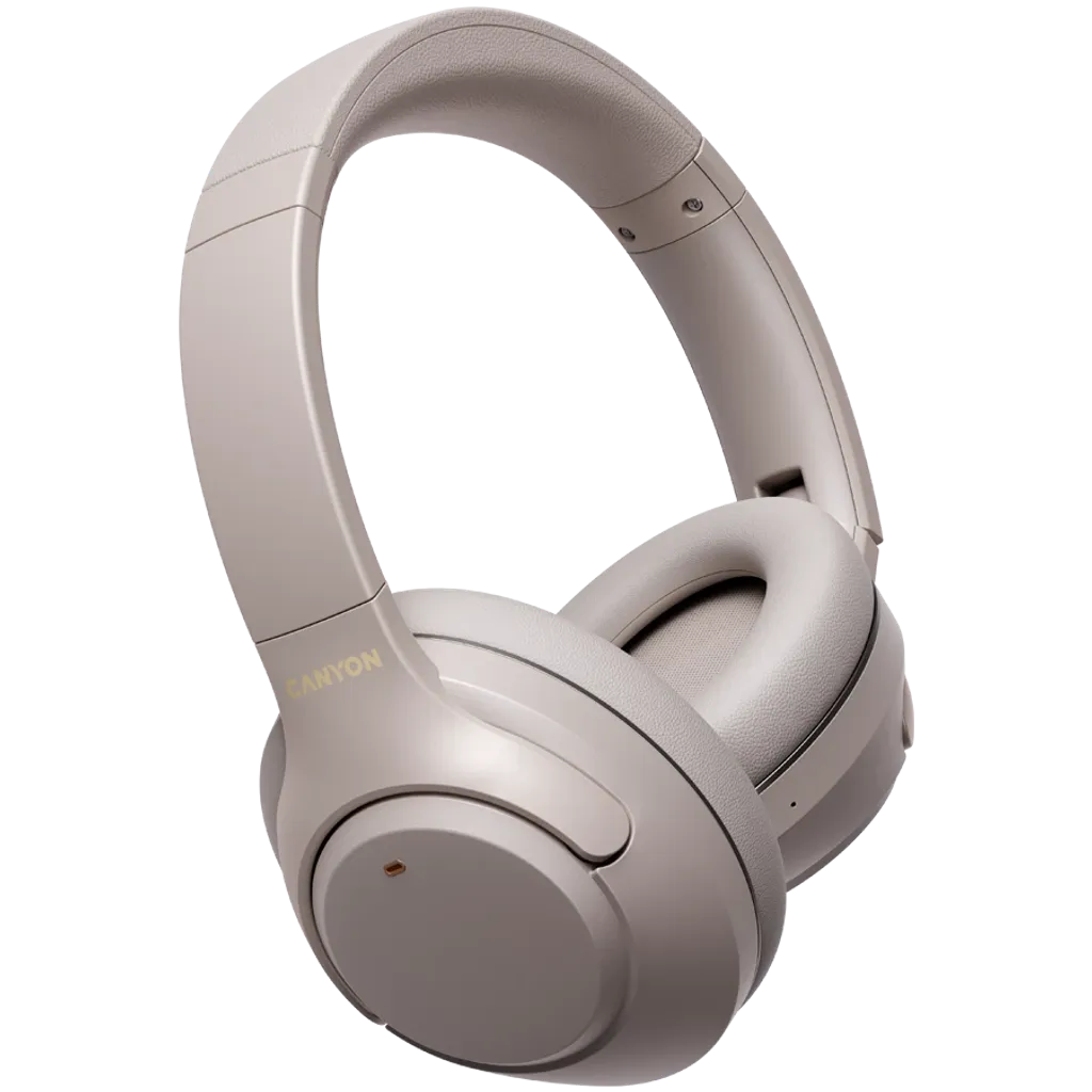 Canyon OnRiff 6 ANC bezvadu austiņas, Bluetooth 5.3, ANC, pelēkas