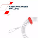 CANYON 100W  USB Type-C uz USB Type-C kabelis, Saderīgs ar Apple ierīcēm, silikona, USB 2.0, 1,2 m, balts