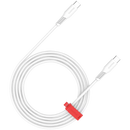 CANYON 100W  USB Type-C uz USB Type-C kabelis, Saderīgs ar Apple ierīcēm, silikona, USB 2.0, 2 m, balts