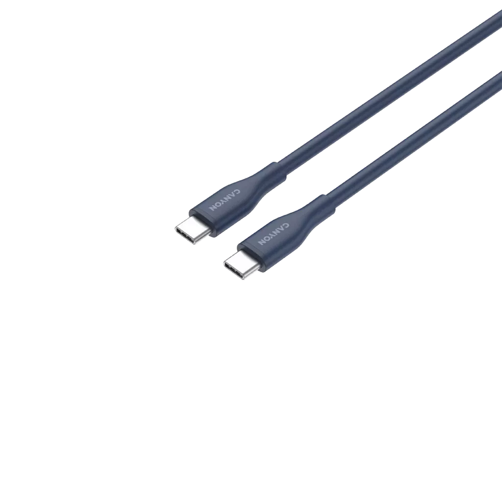 CANYON 60W  USB Type-C uz USB Type-C kabelis, Saderīgs ar Apple ierīcēm, USB 2.0, 1 m, zils