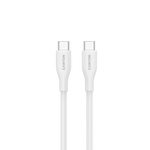 CANYON 60W  USB Type-C uz USB Type-C kabelis, Saderīgs ar Apple ierīcēm, USB 2.0, 1 m, balts