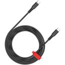 CANYON 60W  USB Type-C uz USB Type-C kabelis, Saderīgs ar Apple ierīcēm, silikona, USB 2.0, 1,2 m, melns